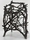Zweig-Design Bronze Gartenhocker 2 6