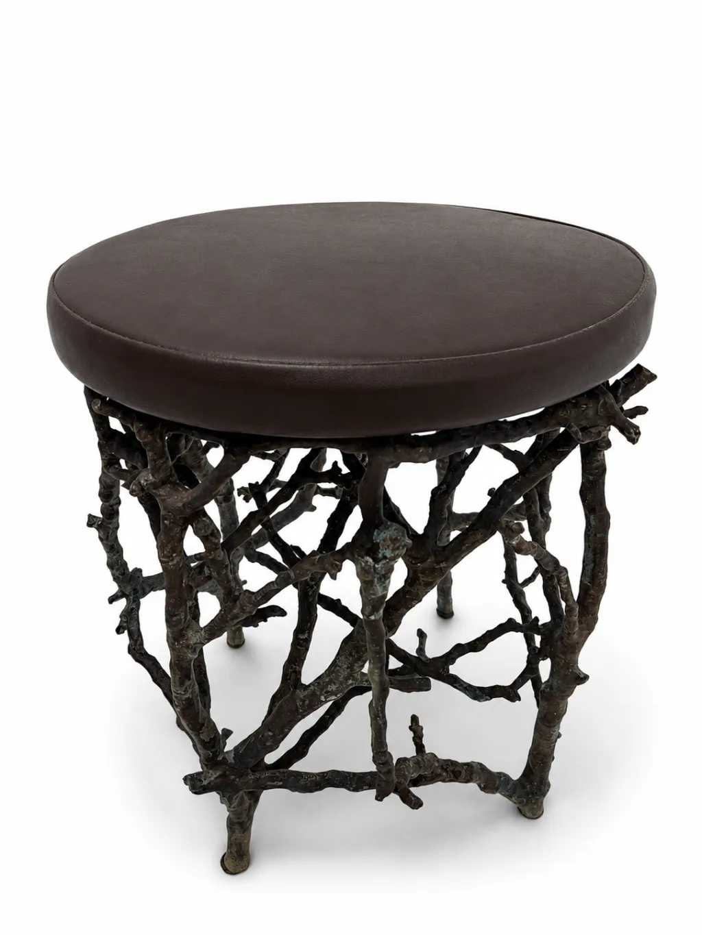 Zweig-Design Bronze Gartenhocker 2