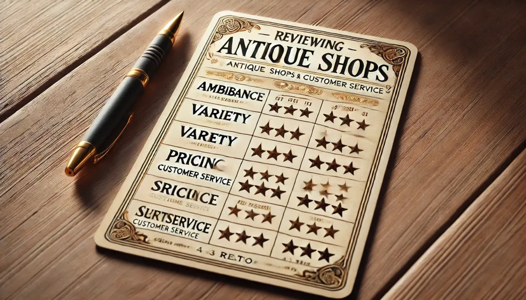 How I Review Antique Shops &amp; Centers