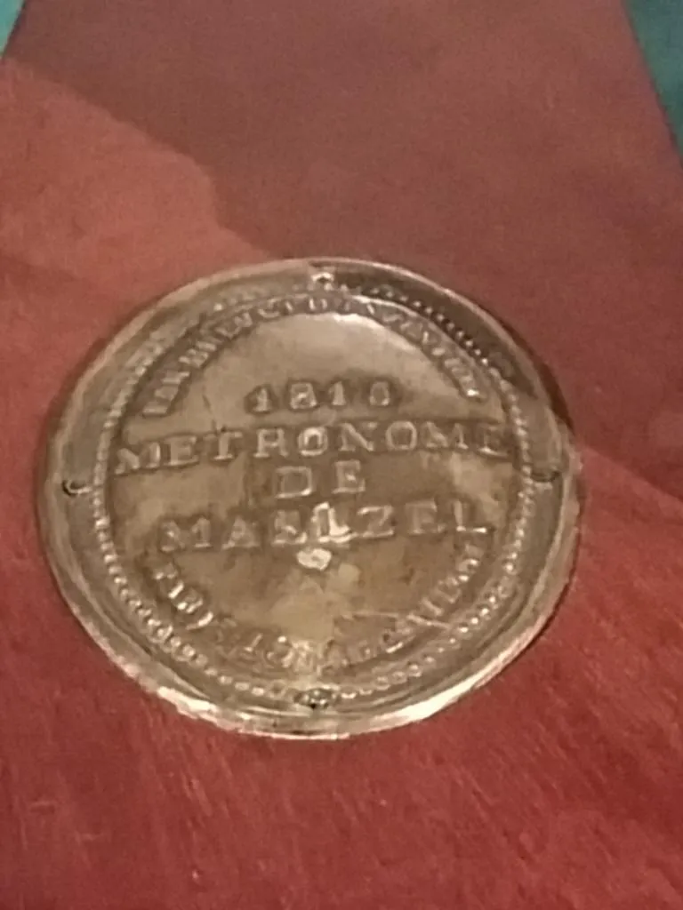 Brass makers plaque metronome by Johann Nepomuk Maelzel, Paris 1815