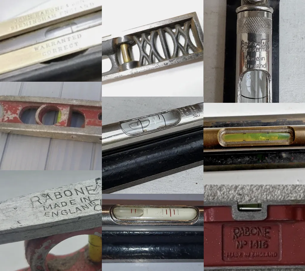 John Rabone Spirit Levels für Ingenieure aus Aluminium und Eisen