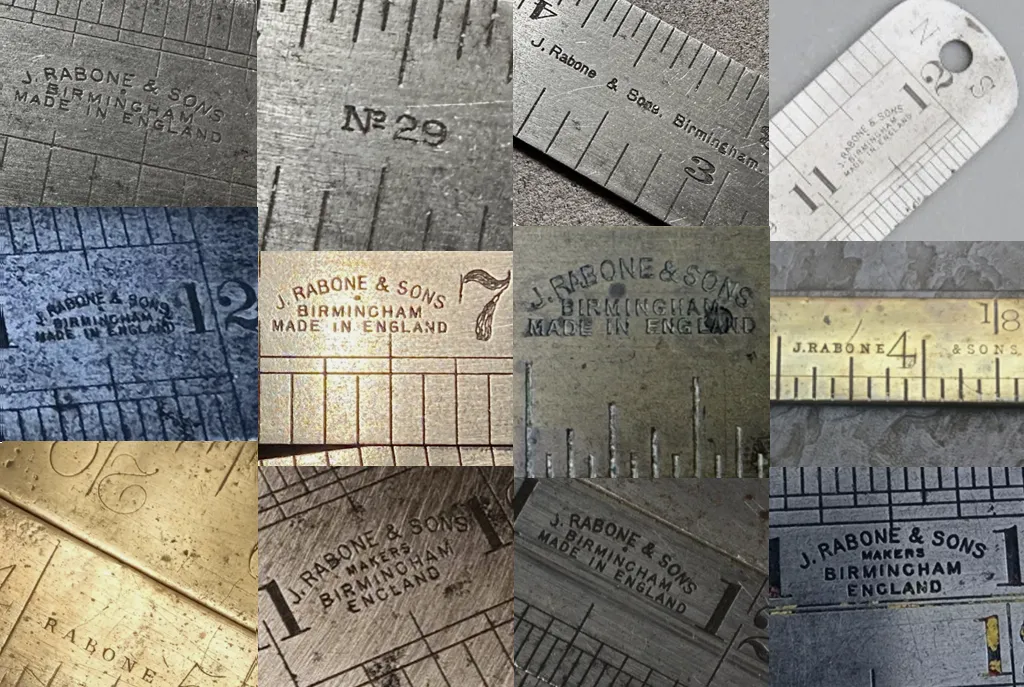 John Rabone Machine Divided Steel Rules