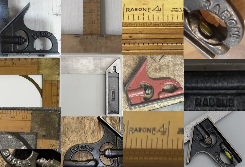 John Rabone Tee Squares, Laths and Bench Rules