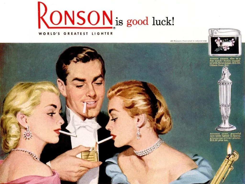 Ronson-Feuerzeuge – Printanzeige