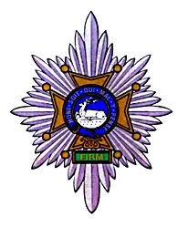 Stilisierter Mützenabzeichen des Worcestershire and Sherwood Foresters Regiments.